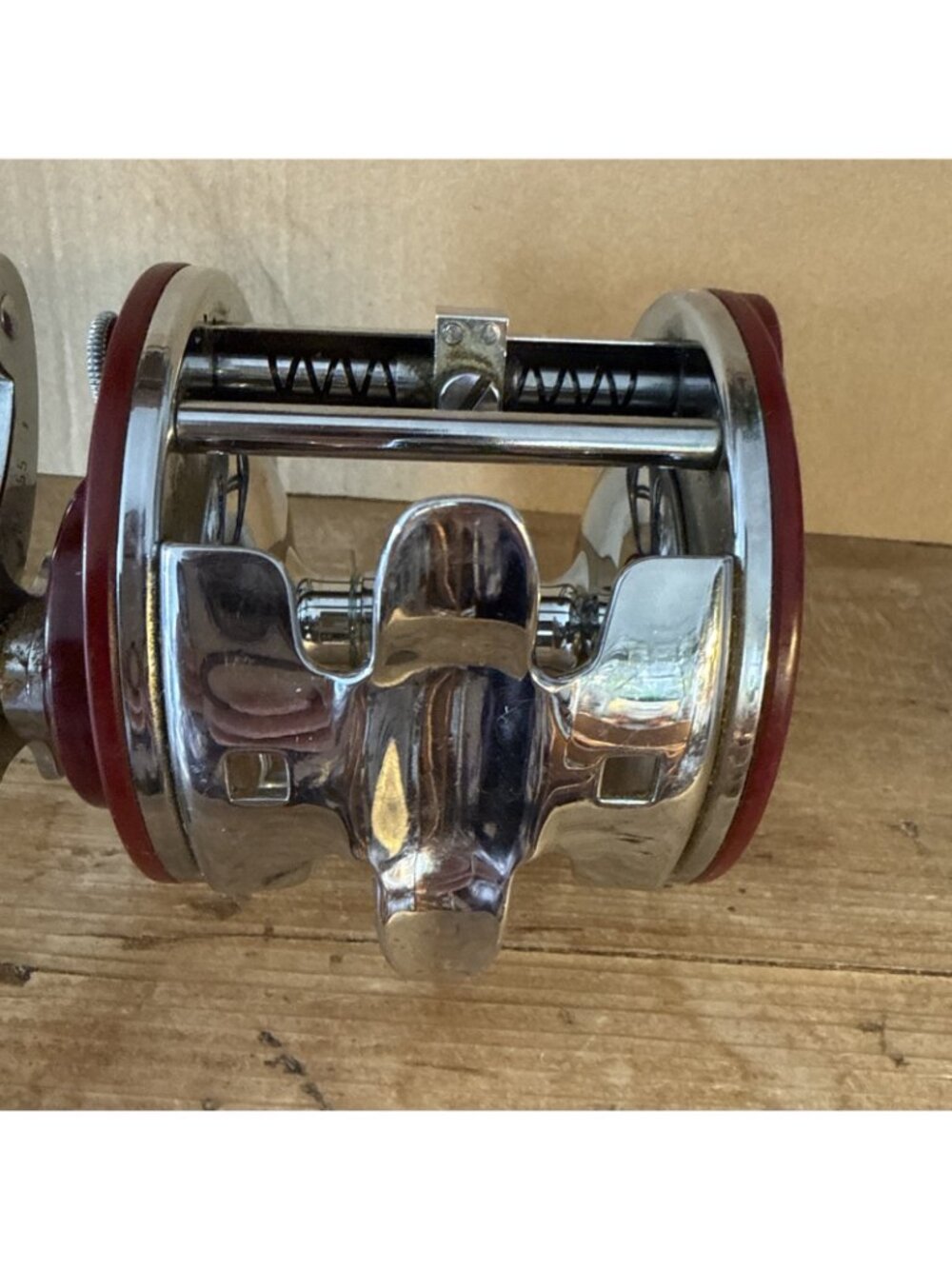 Vintage Penn Peer #209 Fishing Reel Red/burgundy/maroon Side Plates - Picture 6 of 13